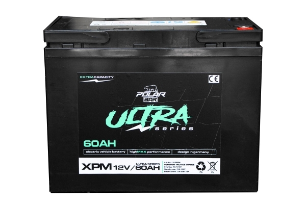 Polar Bär AGM Batterie Ultra Serie XPM 12V 60Ah wartungsfrei Powerbatterie