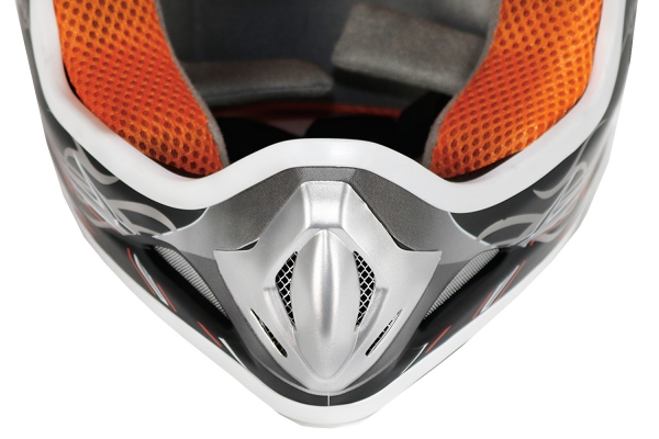 KIMO Kinder Motorrad Crosshelm Sport Orange