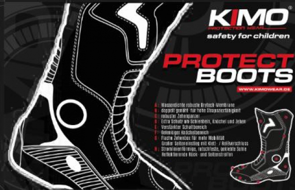 KIMO Kinder Motocross  Stiefel | Boots  Red