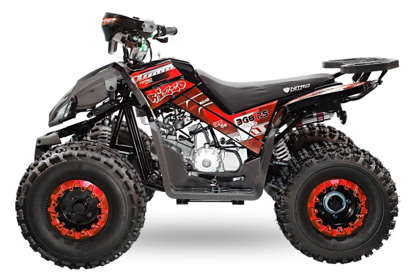 NITRO MOTORS 125cc midi Kinder Quad Rizzo RS8-3G Platin