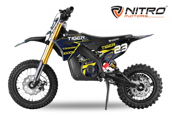 Nitro Motors Tiger Eco Dirtbike 1000W 36V 12/10 Zoll Elektro Crossbike E-Cross
