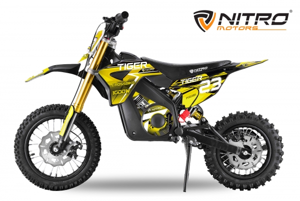 Nitro Motors Tiger Eco Dirtbike 1000W 36V 12/10 Zoll Elektro Crossbike E-Cross
