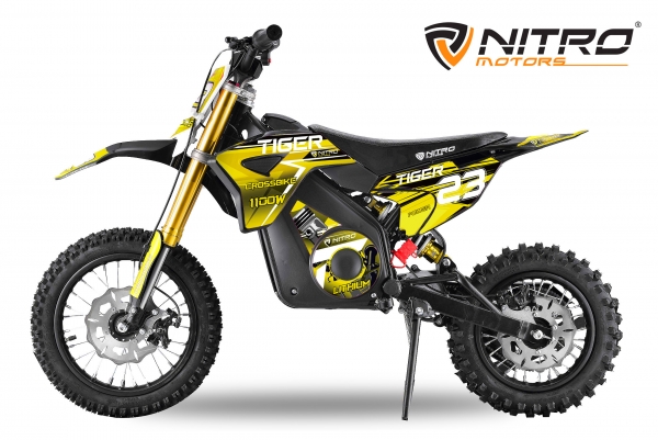 NITRO MOTORS 1100W 36V Lithium Eco midi Kinder Dirtbike Tiger DLX 12"