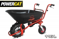 Polarbear Powercat Elektro Schubkarre 250W | 24V| 3-Rad | inkl. 116L Wanne (9150002)