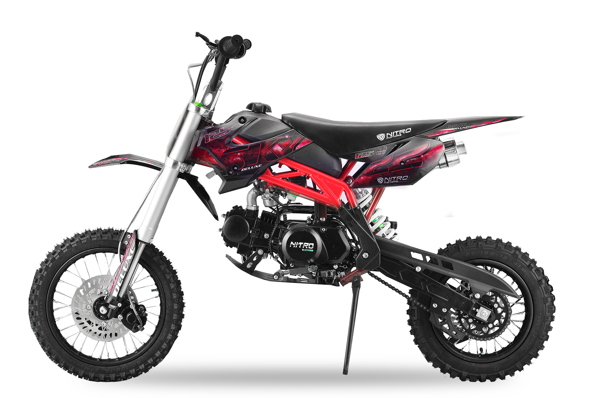 Kindermotorräder Galler - NITRO MOTORS 125cc midi Kinder Dirtbike Sky M17  DLX 14/12 oder 14/17